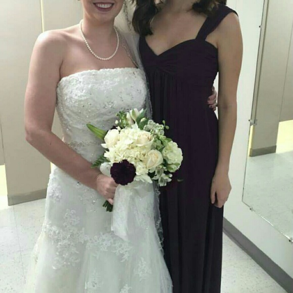 Plum Davids bridal dress