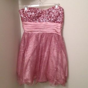 Pink prom dress