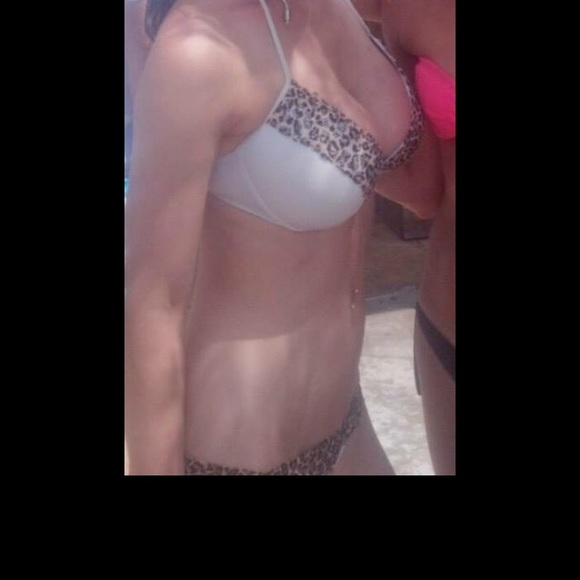 ISO Victoria's Secret pink leopard lace swim