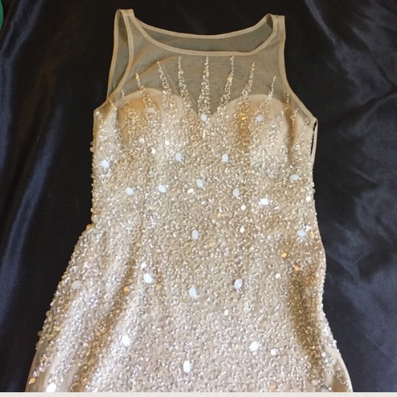 Tan homecoming dress