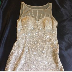 Tan homecoming dress