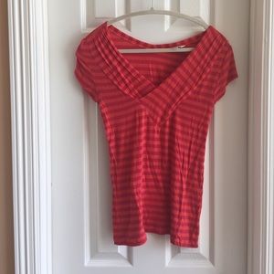 Pink/orange striped shirt