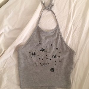 Pacsun Space Halter Crop Top🌙