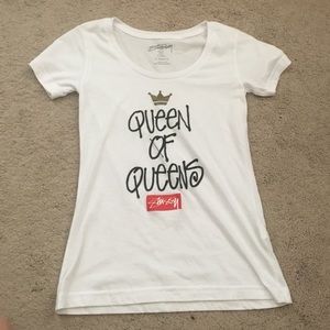 SOLD Stussy queen of queens white tee