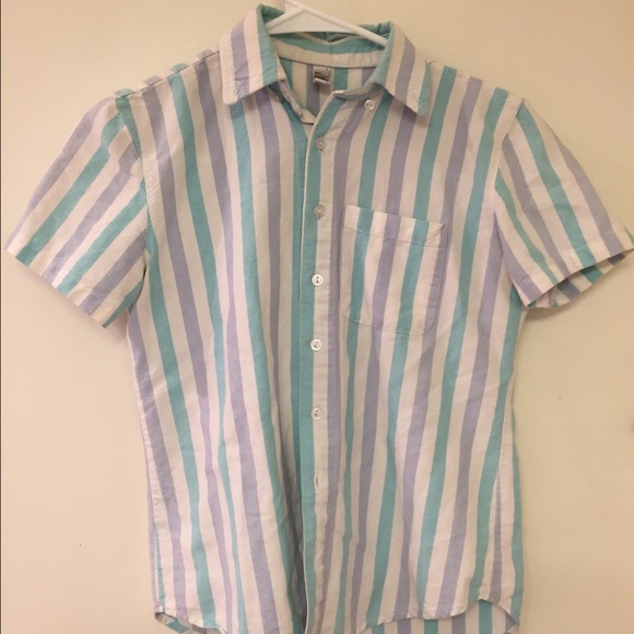 Striped American Apparel Button Down
