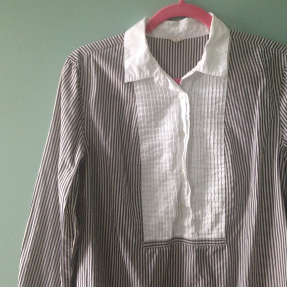 J.Crew striped tuxedo button-down - Picture 1 of 4