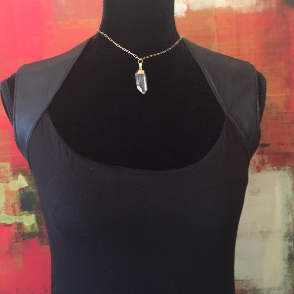 Eco-leather Top