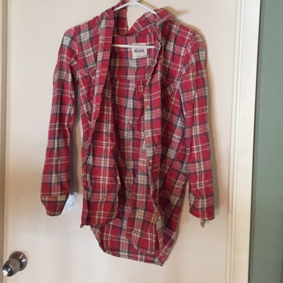 Mudd Long Sleeve women's button up flannel pink