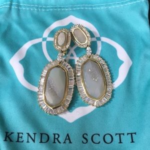 Discontinued LUXE Long Oval Baguette Earrings