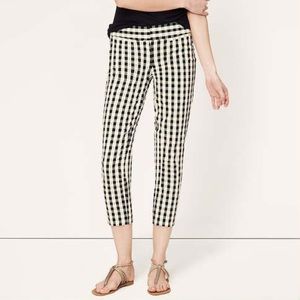NWT Loft gingham cropped pants