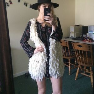 Festival Nights Fringe Shag Vest!