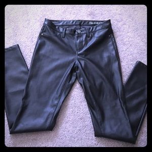 Blank NYC faux leather pants. Some stretch