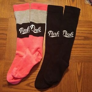 VS PINK CREW SOCK SET