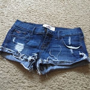 Hollister distressed short shorts