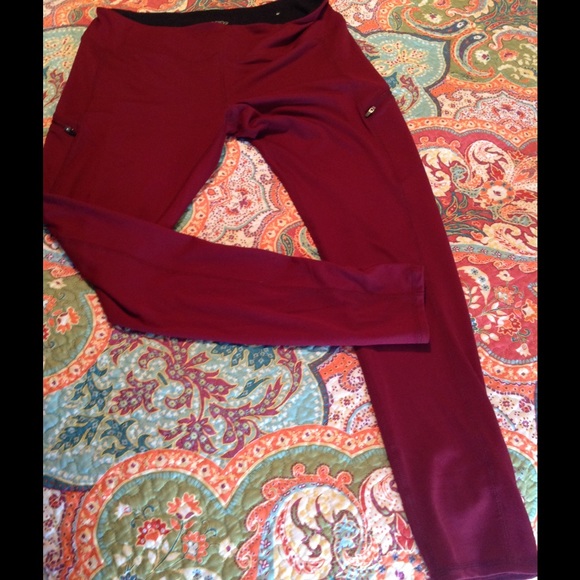 Maurices workout pant with zipper detail