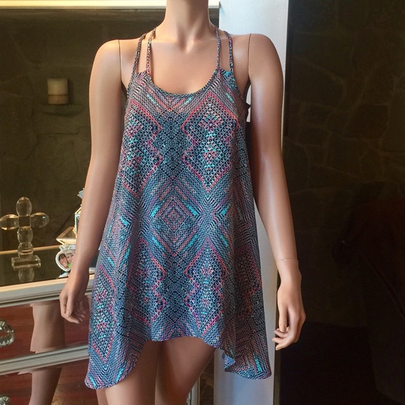 Multi color shirt dress - Picture 1 of 3