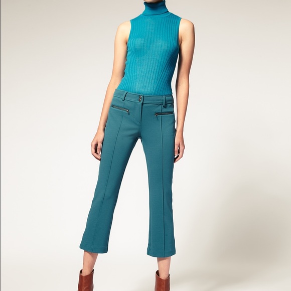 Asos crop teal pants
