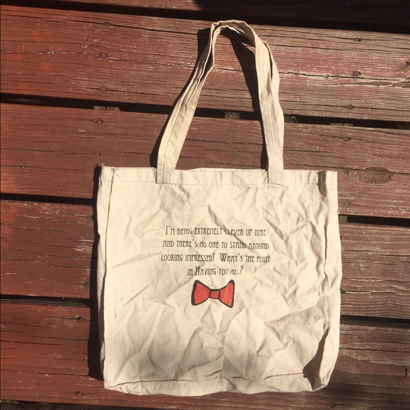 Dr. Who quote tote bag. OS