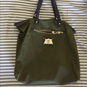 Perfect condition green nylon JUICY COUTURE tote