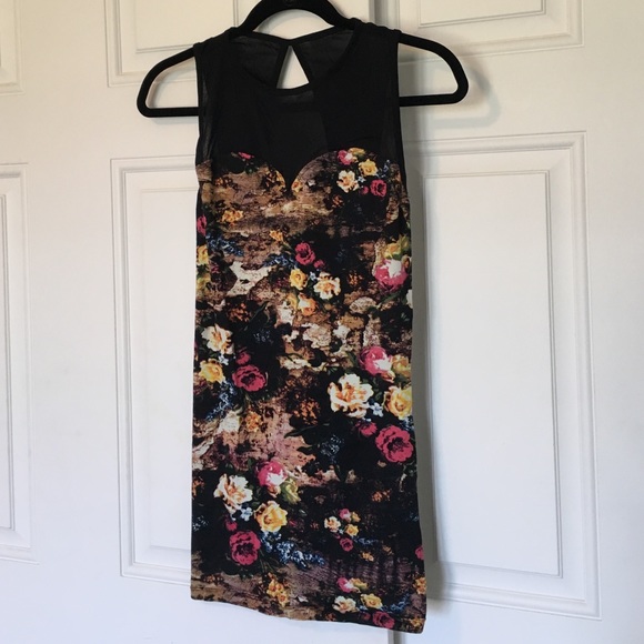 Urban Outfitters Bodycon Floral Dress