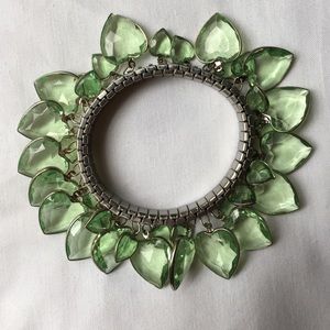 Green heart bracelet
