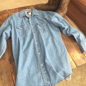 Men's wrangler denim shirt