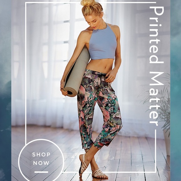 Lucky Brand Pants - Lucky Brand Print Crop Pants