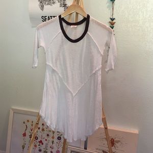 🌾 free people white top, Sz XS