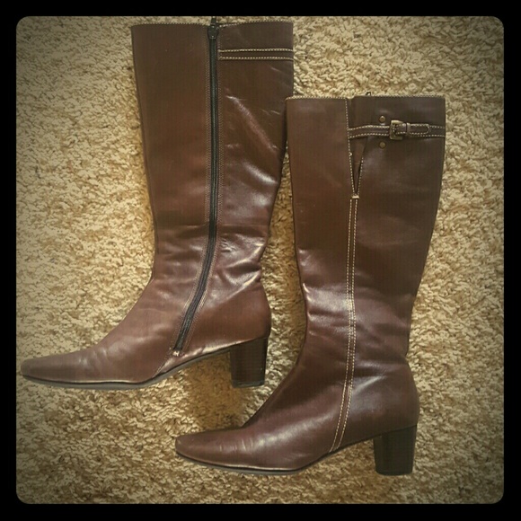 Brown Leather Ecco Boots