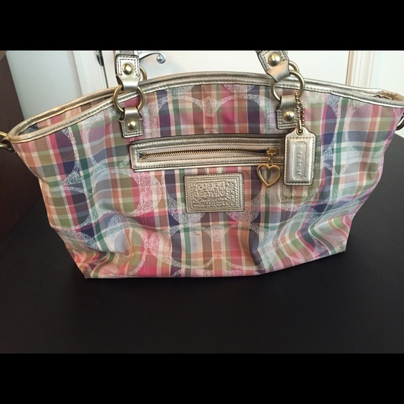 Multi-color Coach Poppy handbag