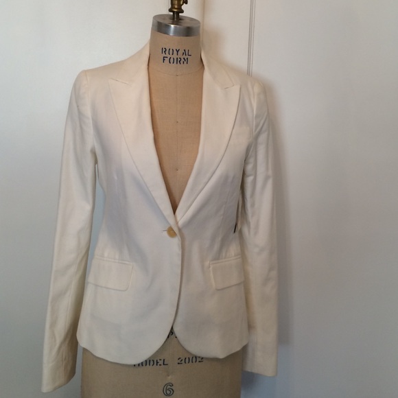 Theory white blazer