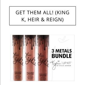 Kylie get all three matte metal lipsticks