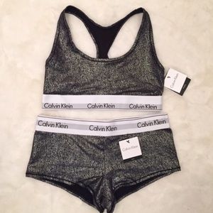 Calvin Klein Modern Black Foil Bra