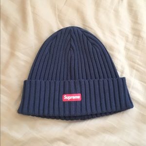 Supreme Overdyed Beanie - Indigo