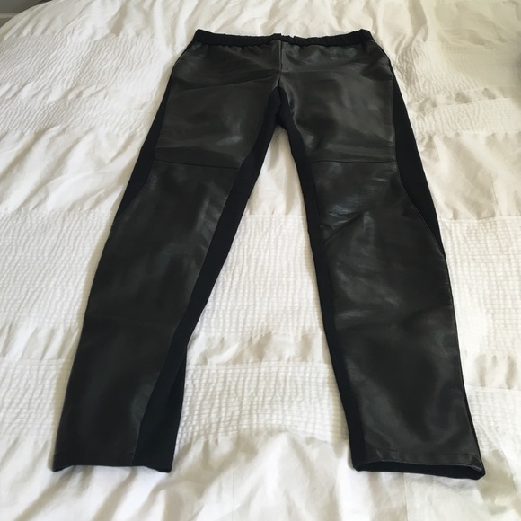 Trouve faux leather Moto pants