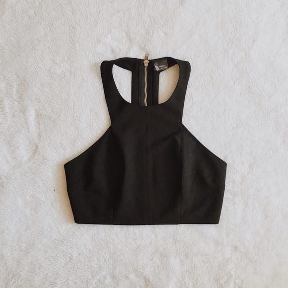 Sparkle + Fade Caged Crop Top