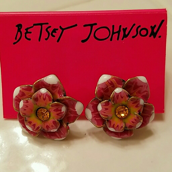 Flower Studs, Betsey Johnson