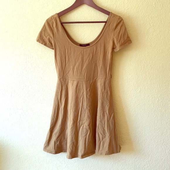 Forever 21 Skater Dress in Gold