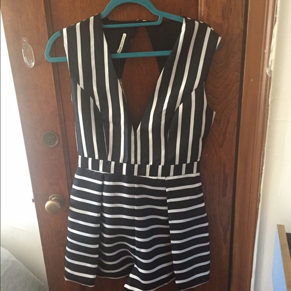 Striped Mustard Seed Romper