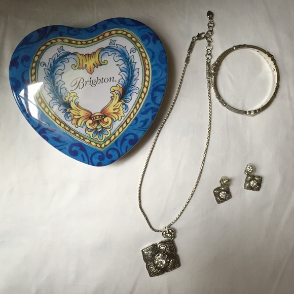Brighton set. Earrings, necklace, and bracelet.