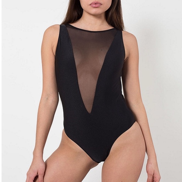 American Apparel The Gloria mesh swimsuit med