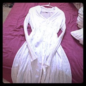 Long sleeved button down dress