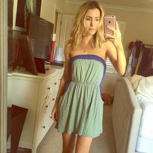 Ya strapless cover up dress