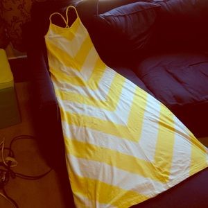 Yellow maxi dress