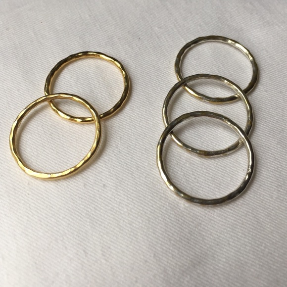 Stella & dot stackable rings.