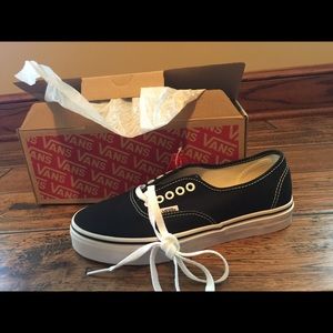 Authentic Vans, never worn