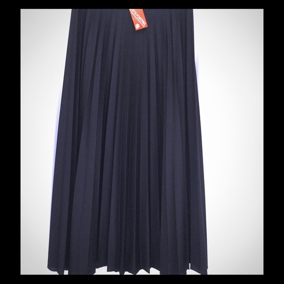 Vintage Long Pleated Skirt