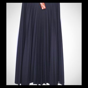 Vintage Long Pleated Skirt