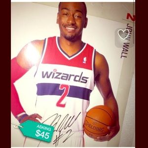 Official John wall autograph poster pic