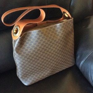 Authentic Celine Macadam PVC leather shoulder bag
